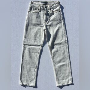 Aeropostale High-Rise Baggy White Denim Jeans Size 000S